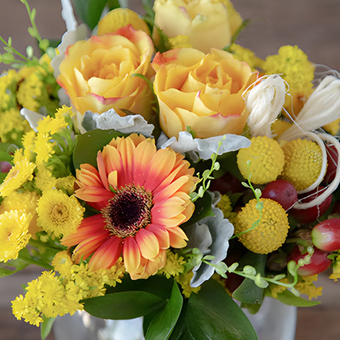 Yellow Themed Event Flower Centerpieces